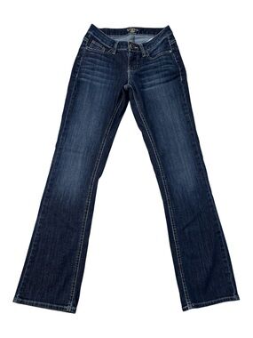Riders by Lee Jeans, Dark Blue Denim, Bootcut Western Cowgirl, 4P, 4 Petite
